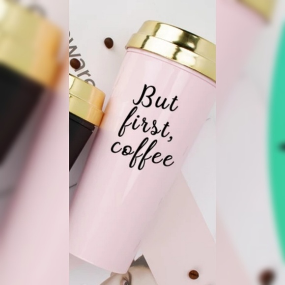 NEW But‎ First, Coffee Travel Mug Cup Tumbler - Picture 1 of 2